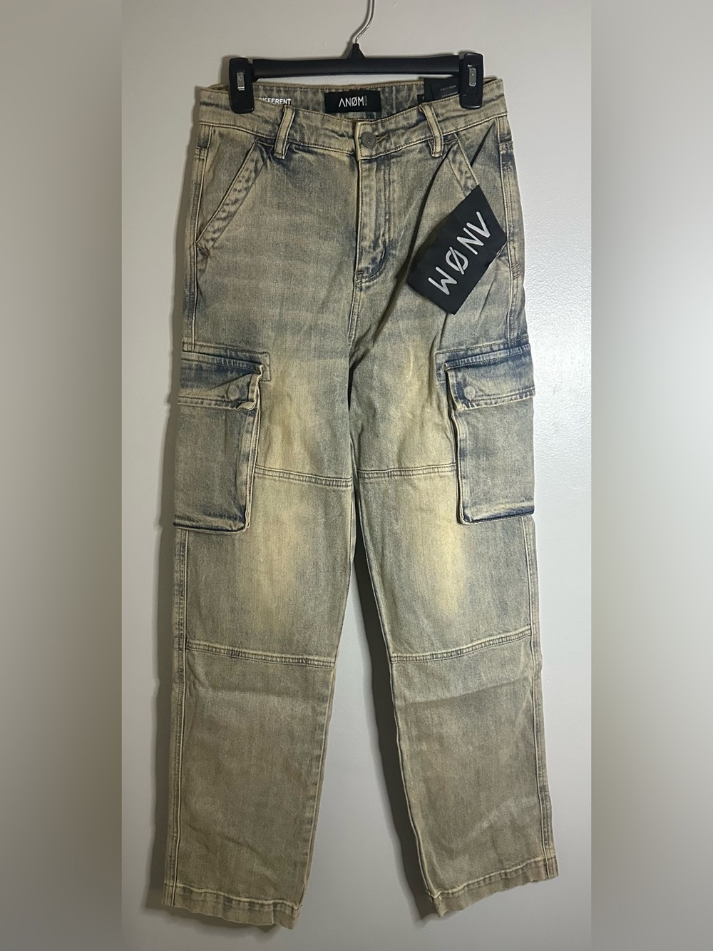 NWT ANOM Tricks Men’s Cargo Skate Jeans Vintage Blue Size 29